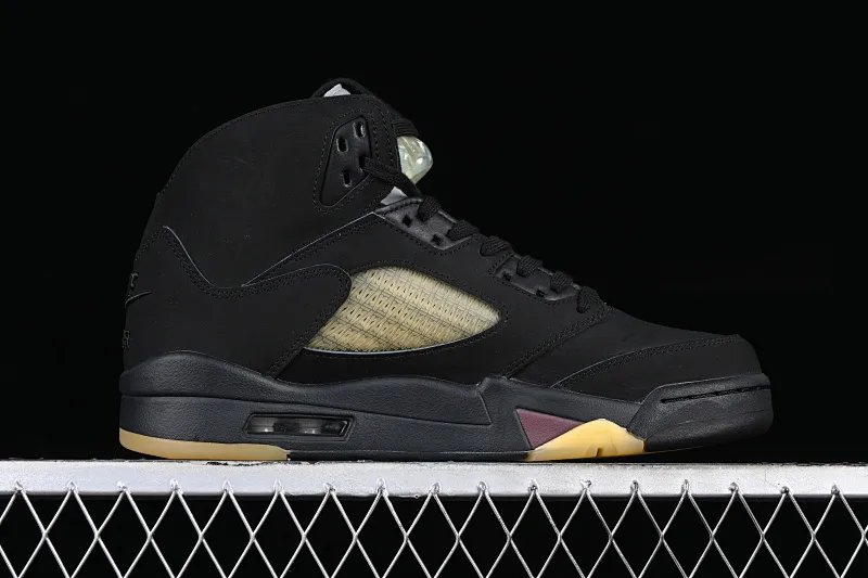 All categories Air Jordan Jordan series basketball shoes Air Jordan 5 pure original version A Ma Maniér x Air Jordan 5 Low AJ5 Joe 5 joint model suede black FD1330-001